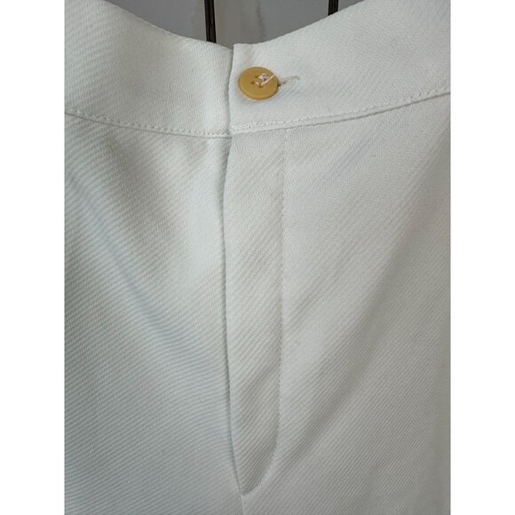 Vintage 80s TES Tennis Shorts Mens White With Blue & Black Accents - Picture 10 of 16